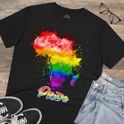 LGBTQIAP Shirt | African Continent | Unisex Gay Pride | ECO Sustainable Rainbow T-Shirt | Gift
