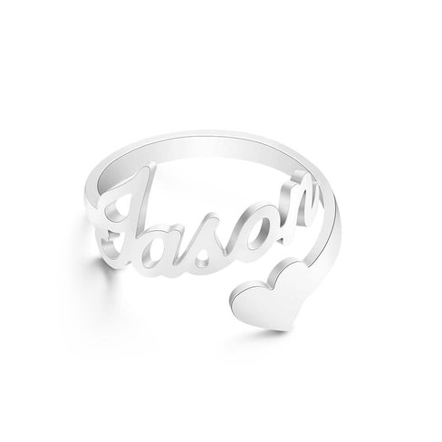 SSillery Ring for girls women girlfriend lovers valentine S letter name  love heart party – Ssillery