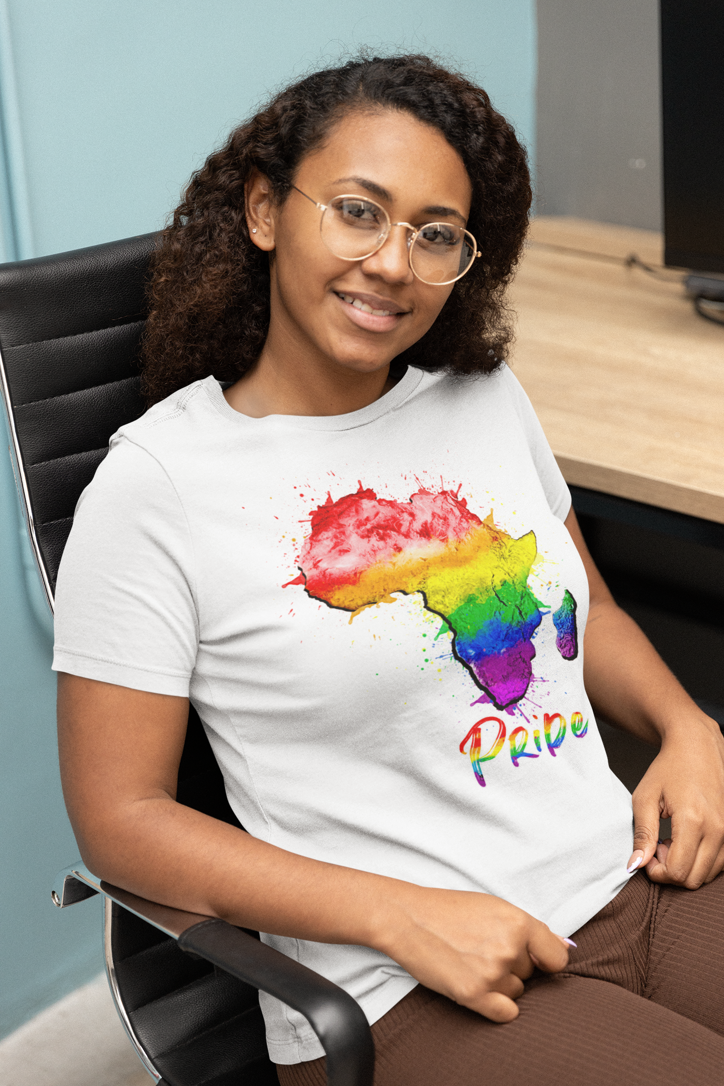 LGBTQIAP Shirt | African Continent | Unisex Gay Pride | ECO Sustainable Rainbow T-Shirt | Gift